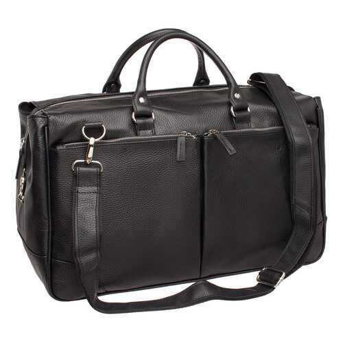 Дорожная сумка кожаная Lakestone 975218 черная 46 x 22 x 27 в Экспедиция