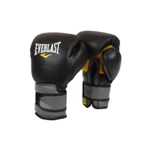 Боксерские перчатки тренировочные Everlast Pro Leather Strap черные 14 унций в Экспедиция