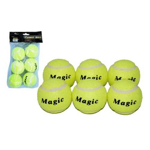 Теннисный мяч Sprinter Magic PVC 6 шт. зеленый в Экспедиция