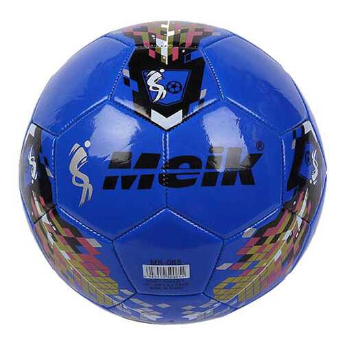 B31313-1 Мяч футбольный Meik-065 2-слоя, (синий), TPU+PVC 2.7, 410-420 г в Экспедиция