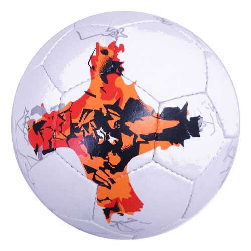 FB-4003-2 Мяч футбольный (белый/оранжевый) - Ручная сшивка в Экспедиция