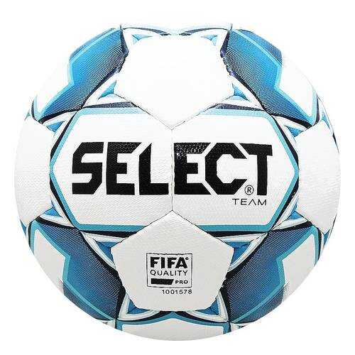 Футбольный мяч Select Team FIFA №5 white/blue в Экспедиция