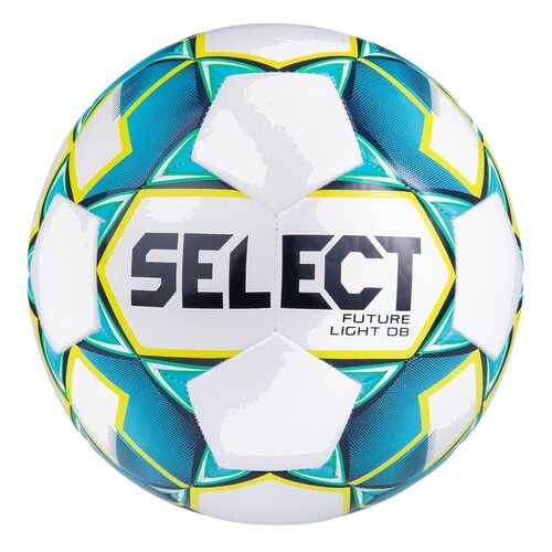 Select Мяч футбольный Future Light DB 811119, №4 белый/бирюзовый/желтый - 4 в Экспедиция