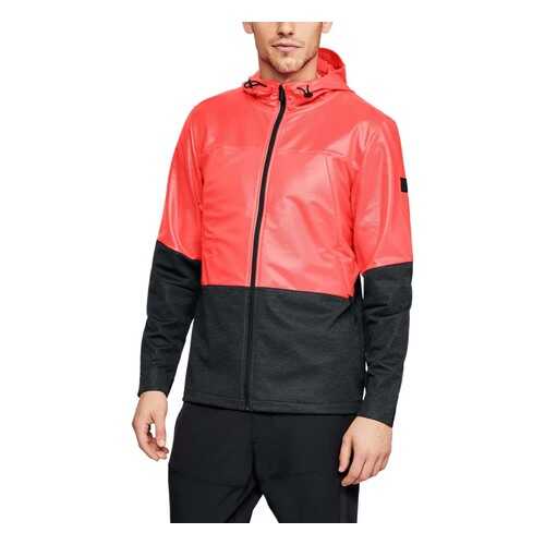 Куртка Under Armour Hybrid Windbreaker Hooded FZ, 986 красная/черная, MD в Экспедиция