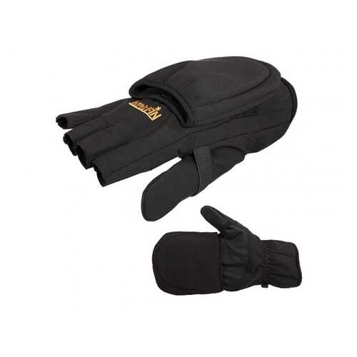Перчатки-варежки мужские Norfin Softshell, черные, L в Экспедиция