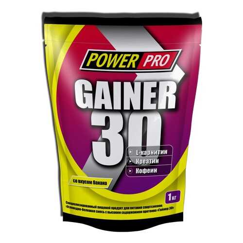 Гейнер PowerPro Gainer 30 1000 г банан в Экспедиция