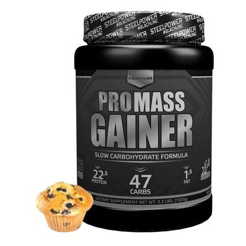 Гейнер PROMASS GAINER, 1500 гр, вкус «Черничный маффин», STEELPOWER в Экспедиция