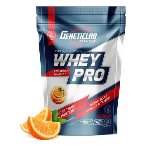 Протеин GeneticLab Nutrition Whey Pro 1000 г Orange в Экспедиция