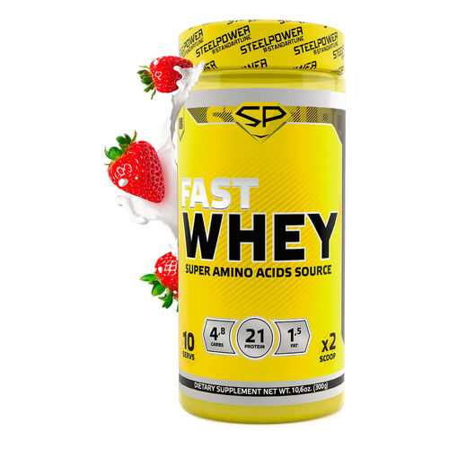 Протеин сывороточный STEEL POWER Fast Whey Protein Клубника 300 г в Экспедиция