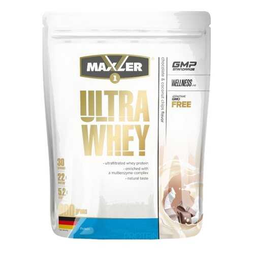 Сывороточный протеин MAXLER Ultra Whey 900 гр (Шоколадно-кокосовые чипсы) в Экспедиция