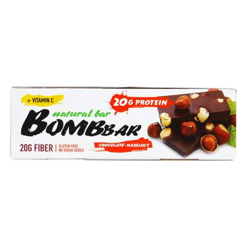 BOMBBAR Bombbar Протеиновые батончики Bombbar, 20 шт, вкус: шоколад-фундук в Экспедиция