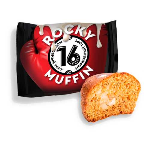 Маффин Mr. Djemius ZERO Rocky Muffin 8 55 г, 8 шт., морковный торт в Экспедиция