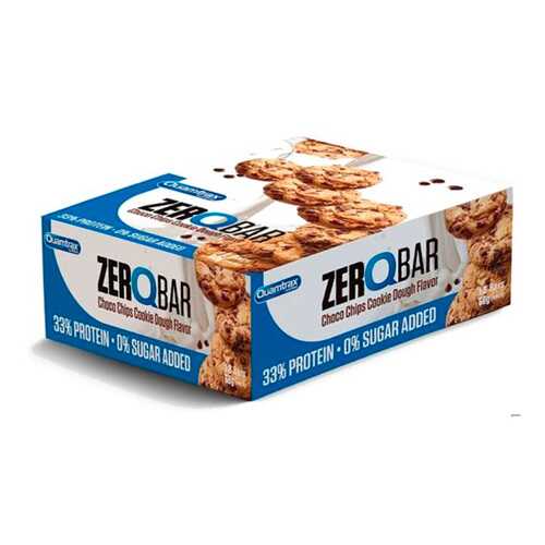 Quamtrax Nutrition Батончики Zero Q-Bar 60 г, 12 шт, вкус: печенье с шоколадом в Экспедиция