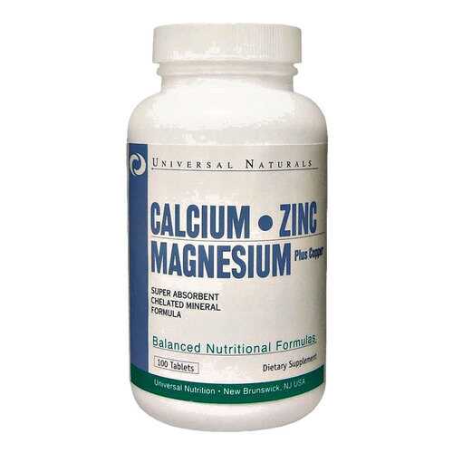 Кальций Universal Nutrition Calcium Zinc Magnesium 100 таблеток в Экспедиция