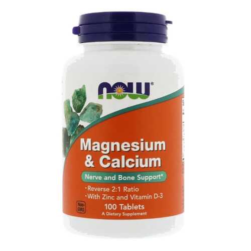 Комплекс NOW Magnesium & Calcium with Zinc and Vitamin D-3 100 таблеток в Экспедиция