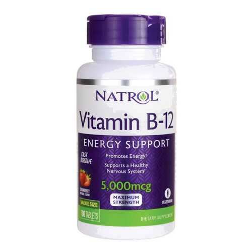Витамин B12 Natrol Vitamin B-12 5000 FD 100 таблеток в Экспедиция