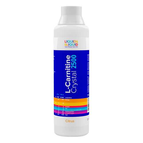 Liquid&Liquid L-Carnitine Crystal 2500, 500 мл, Citrus в Экспедиция