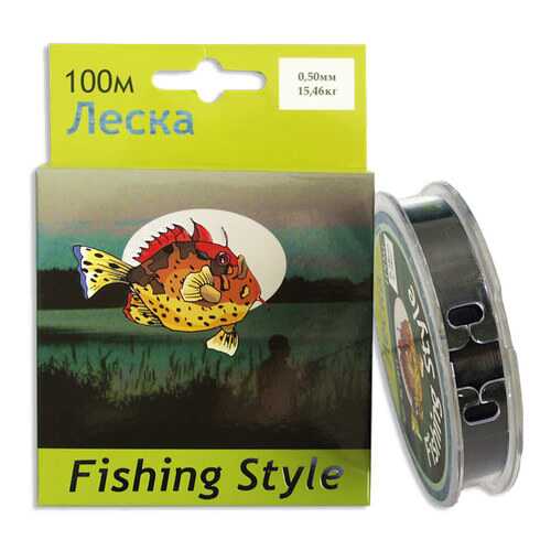 Леска монофильная Fishing Style RL2911 0,5 мм, 100 м, 15,46 кг в Экспедиция