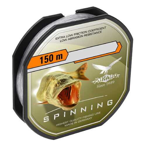 Леска монофильная Mikado Spinning 0,24 мм, 150 м, 7,45 кг в Экспедиция