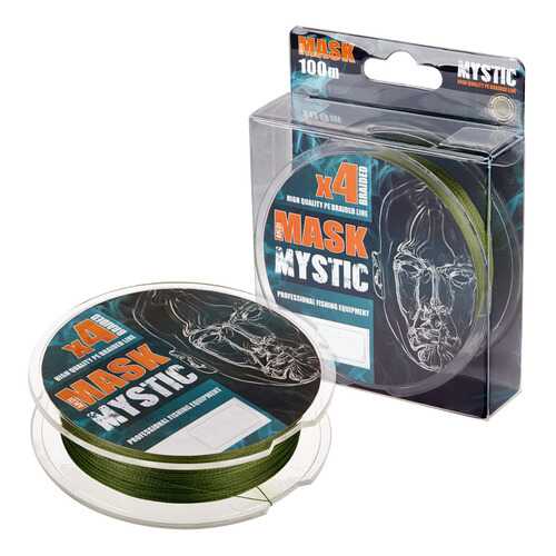 Леска плетёная AKKOI Mask Mystic X4-100 (deep green) d0,14mm (MM4DG/100-0,14) в Экспедиция