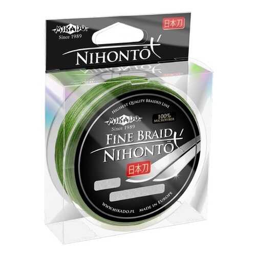 Леска плетеная Mikado Nihonto Fine 0,14 мм, 15 м, 9,7 кг green в Экспедиция