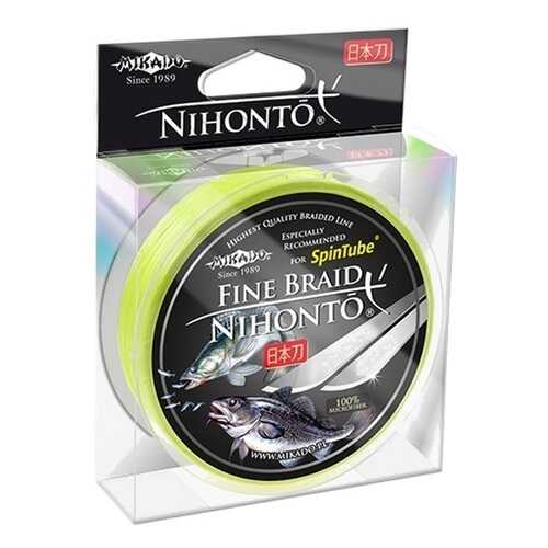 Леска плетеная Mikado Nihonto Fine 0,14 мм, 150 м, 9,7 кг fluo в Экспедиция