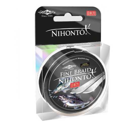 Леска плетеная Mikado Nihonto Fine 0,16 мм, 150 м, 12,5 кг black в Экспедиция