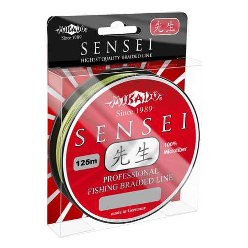 Леска плетеная Mikado Sensei 0,12 мм, 125 м, 8,7 кг green в Экспедиция