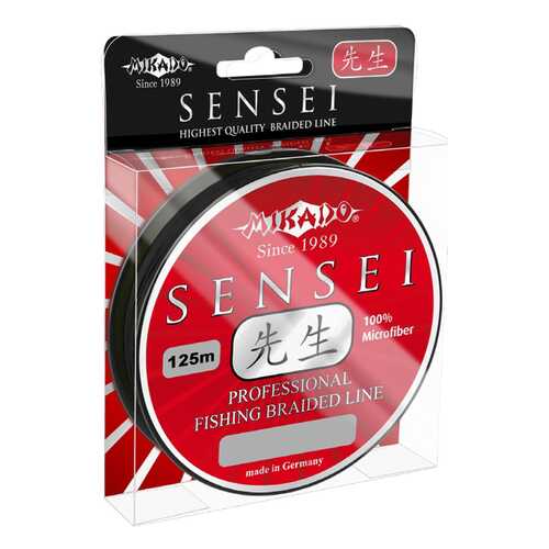 Леска плетеная Mikado Sensei 0,18 мм, 125 м, 14,1 кг black в Экспедиция