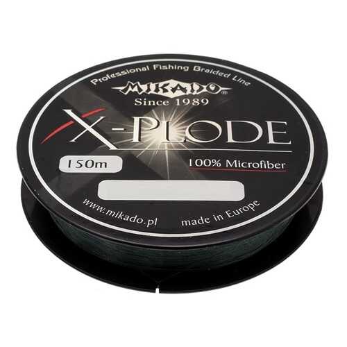 Леска плетеная Mikado X-Plode 0,06 мм, 150 м, 4,4 кг black в Экспедиция