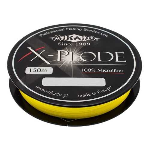 Леска плетеная Mikado X-Plode 0,18 мм, 150 м, 18,35 кг yellow в Экспедиция