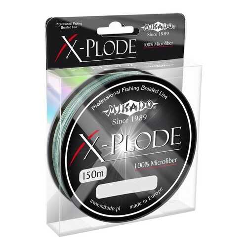 Леска плетеная Mikado X-Plode 0,2 мм, 150 м, 20,4 кг green в Экспедиция