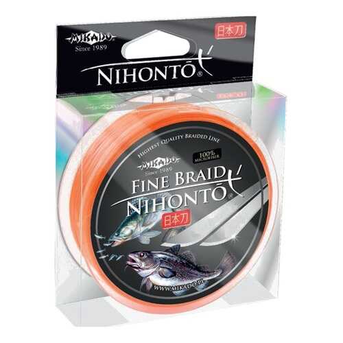 Шнур плетёный Mikado Nihonto Fine Braid Orange, 0,10 в Экспедиция