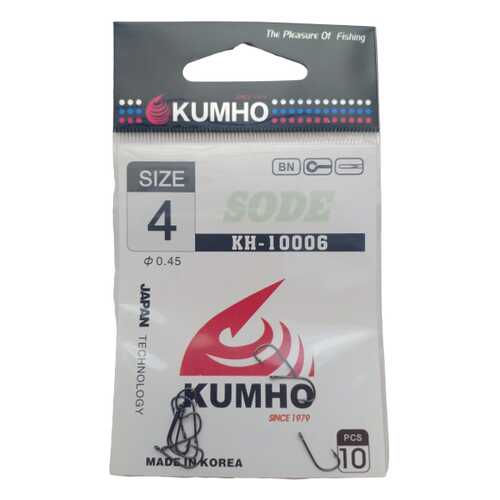 Рыболовные крючки Kumho KH-10006 №4, 10 шт. в Экспедиция