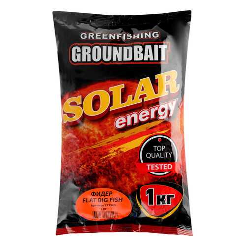Прикормка летняя Green Fishing Solar Energy Фидер Flat Big Fish 1 кг в Экспедиция