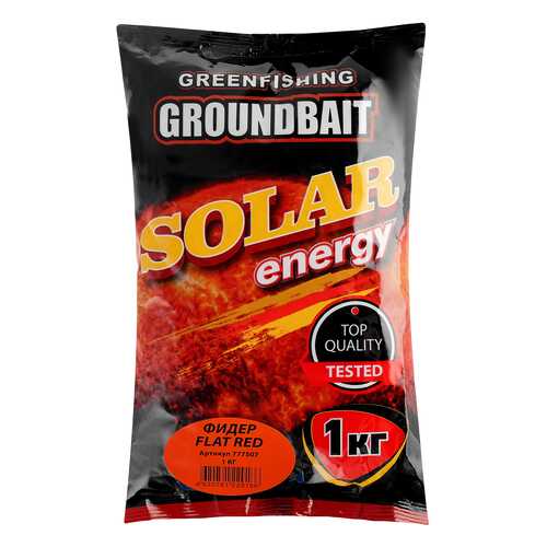 Прикормка летняя Green Fishing Solar Energy Фидер Flat Red 1 кг в Экспедиция