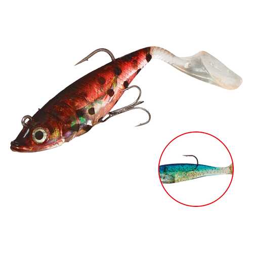 Виброхвост оснащенный Mikado Crystal Fish WXH-66 8 см, 64, 2 шт. в Экспедиция