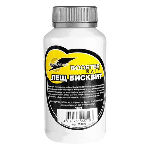 Добавка Green Fishing аминокислоты Booster Bait Лещ Бисквит 200 мл в Экспедиция