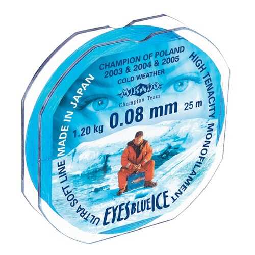 Леска монофильная Mikado Eyes Blue Ice 0,08 мм, 25 м, 1,2 кг в Экспедиция