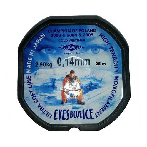 Леска монофильная Mikado Eyes Blue Ice 0,14 мм, 25 м, 2,9 кг в Экспедиция