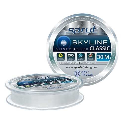 Леска монофильная Sprut Skyline Classic Silver, 30 м, 0,145 мм, 4,05 кг в Экспедиция