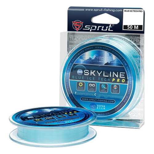 Леска монофильная Sprut Skyline IceTech Pro Blue 50 м, 0,105 мм, 2,15 кг в Экспедиция