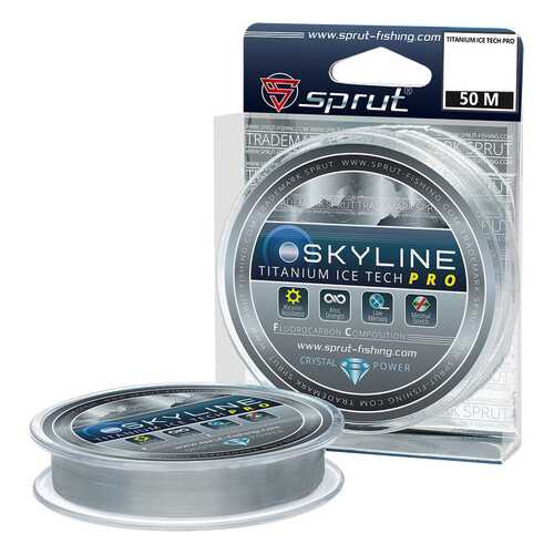 Леска монофильная Sprut Skyline IceTech Pro Titanium 50 м, 0,145 мм, 4,45 кг в Экспедиция
