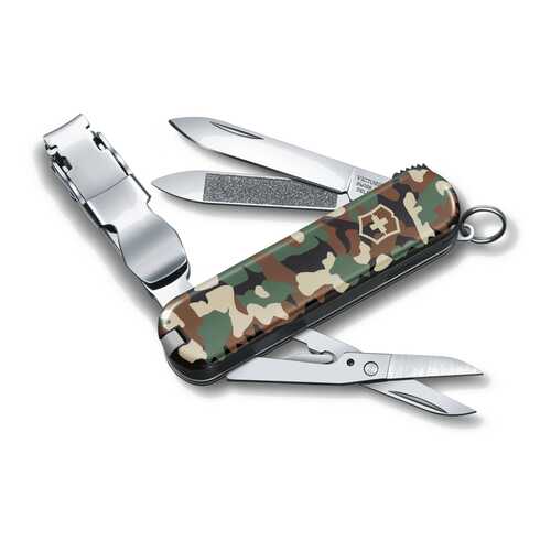 Нож-брелок VICTORINOX NailClip зелёный камуфляж 8 функций в Экспедиция