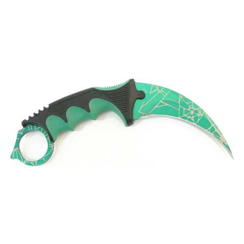 Нож нескладной керамбит металлический зелёный паутина CS-GO Viking Nordway CS0091 в Экспедиция