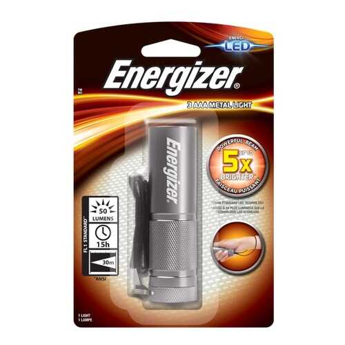 Фонарь Energizer Metal Light 3AAA серебристый (638842) в Экспедиция