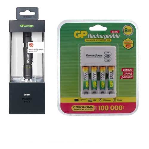 Туристический фонарь GP PP13NX00001SD1 + 100AAAHC/CPB-2CR4 холодный, серый, 4 режима в Экспедиция