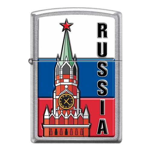 Зажигалка Zippo 207 Kremlin Flag Russia Street Chrome в Экспедиция