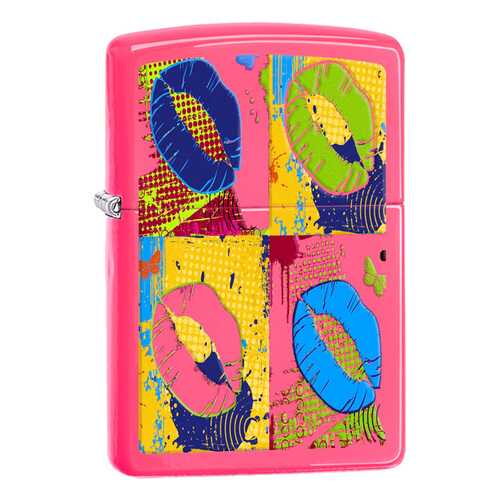 Зажигалка Zippo Multicolored Lips Neon Pink в Экспедиция