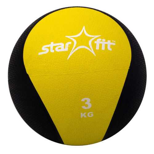 Медицинбол StarFit Pro GB-702 3 кг желтый/черный в Экспедиция